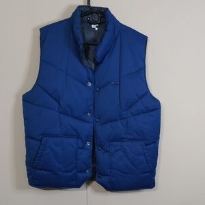 Vintage Y2K Oakley Vest Men's Reversible Quilted Blue Puffer Size L
